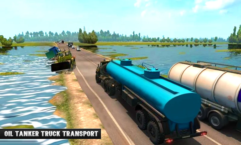 Oil Truck Driving Simulator 3D screenshot